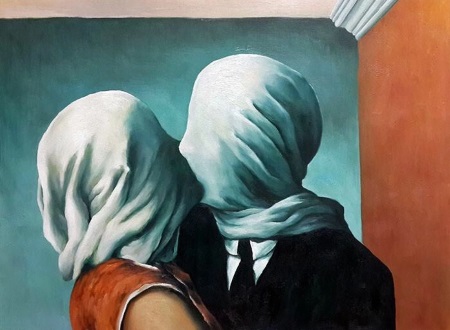 The Lovers by Rene Magritte